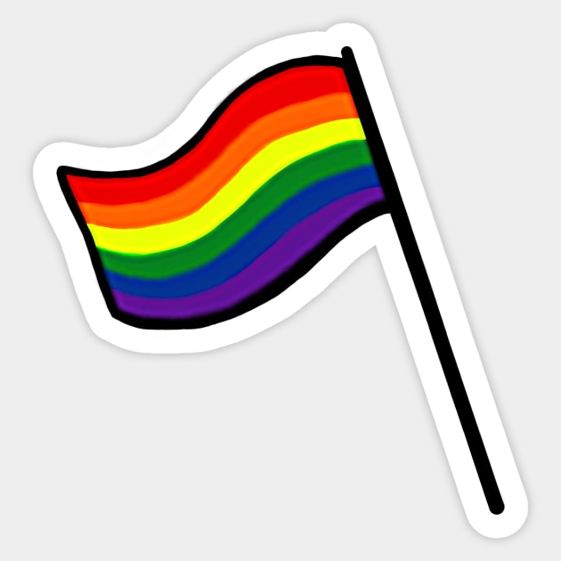 Pride Flag Sticker by Momo_Cas99